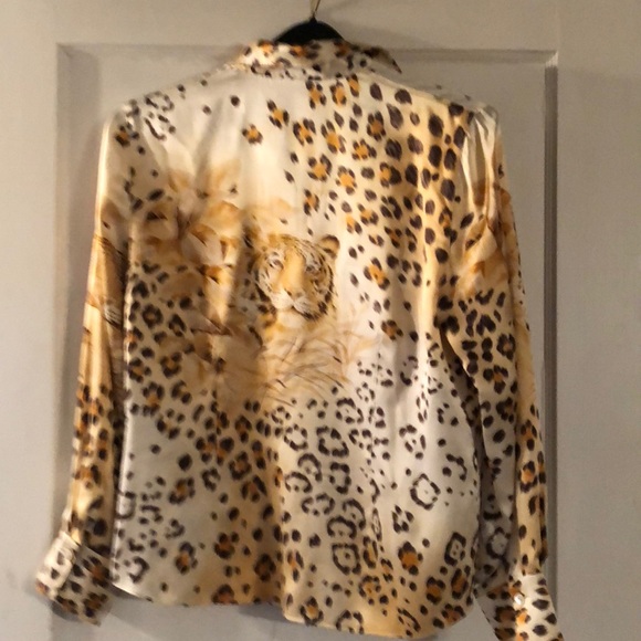 Vintage cheetah blouse - Picture 4 of 5